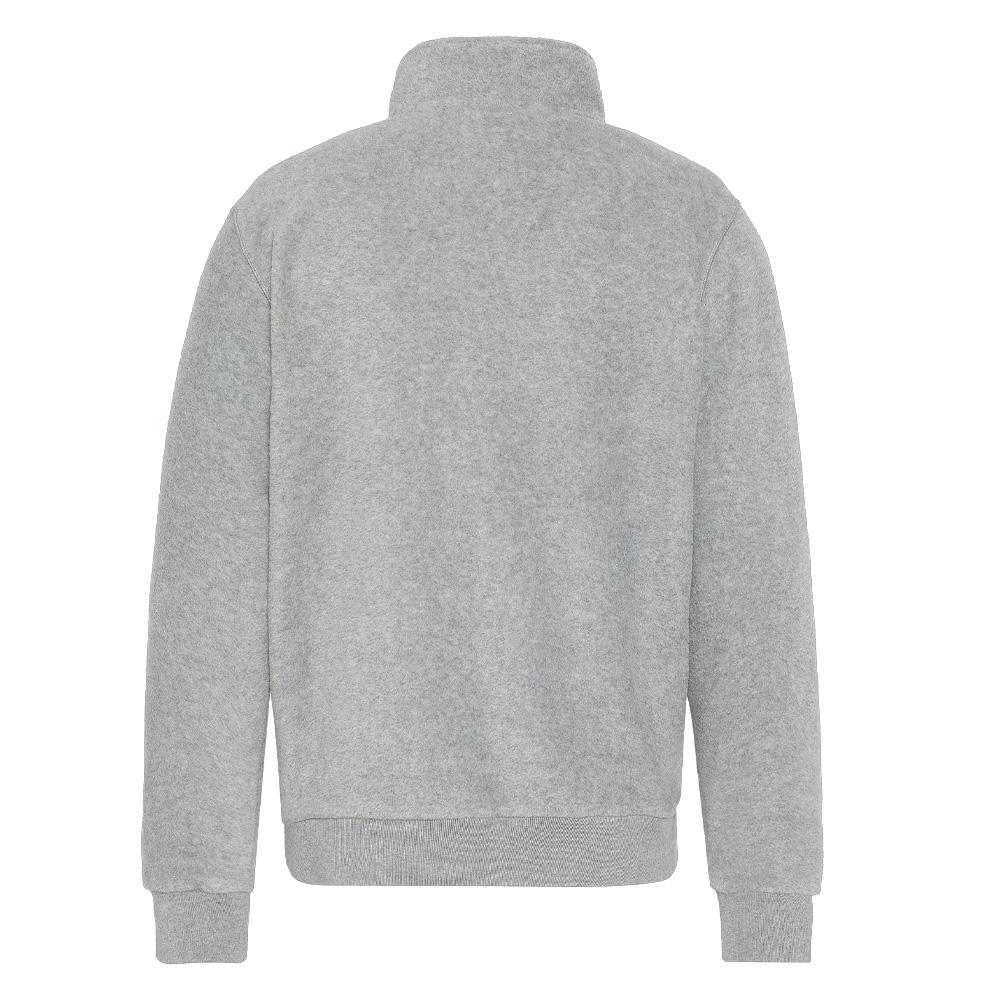 Sweat Polaire Gris Homme Schott Half Zipped vue 2