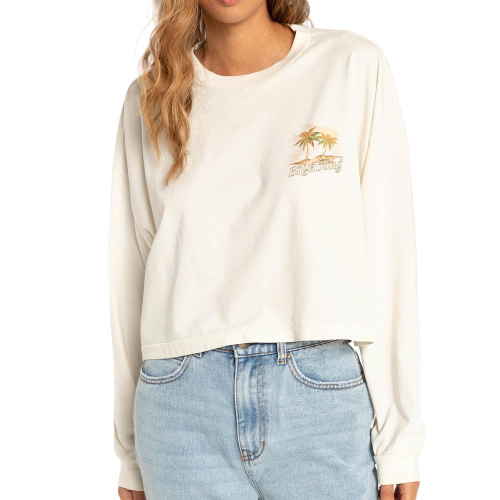 Camiseta beige de mujer Billabong This Must barato
