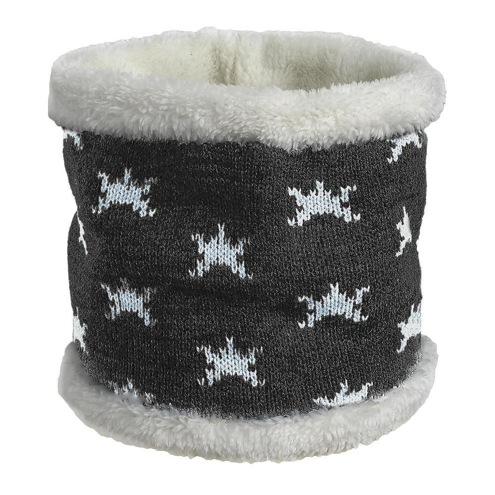 Bufanda gris con estampado para niña «Cairn Stars» barato