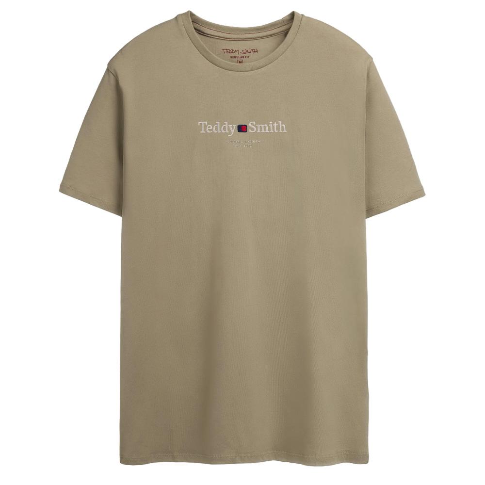 Camiseta beige para hombre Teddy Smith Jim barato