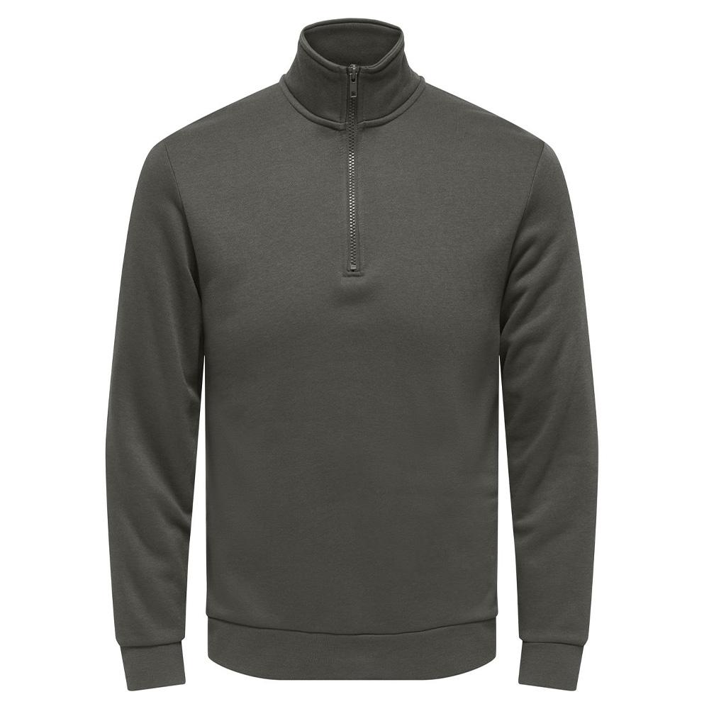 Sudadera gris oscuro para hombre Only & Sons Chases barato