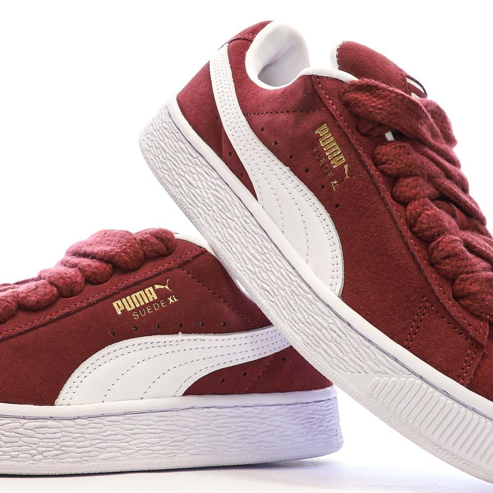 Baskets Rouges Femme Puma Suede XL vue 7
