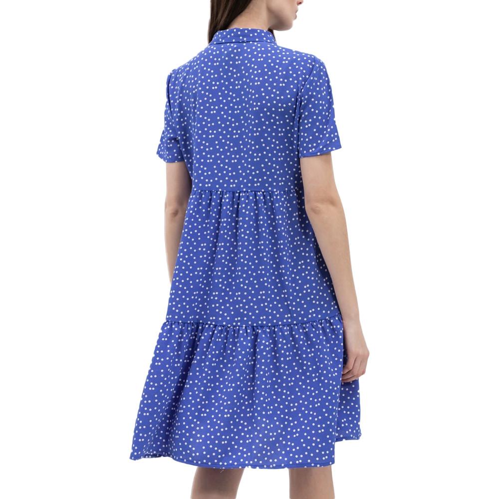 Robe Bleu à Pois Femme JDY Piper vue 2