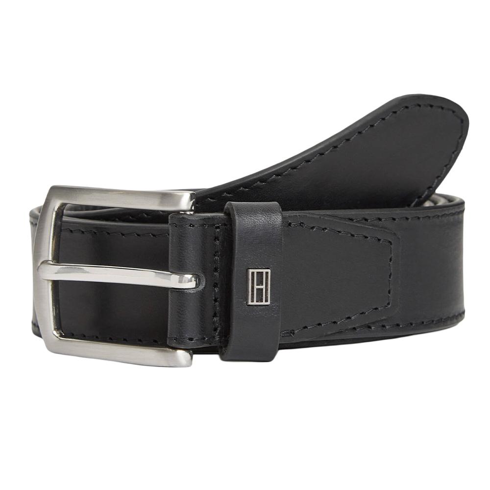 Cinturón negro para hombre Tommy Hilfiger Dentones barato