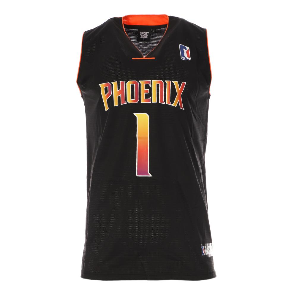Camiseta de baloncesto negra para hombre Phenix Sport Zone SEPL1006 barato