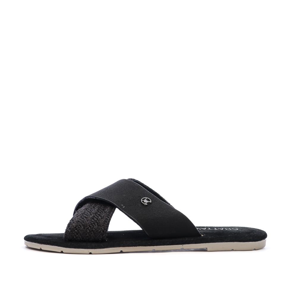 Sandalen Schwarz Frau Chattawak Dacota günstig