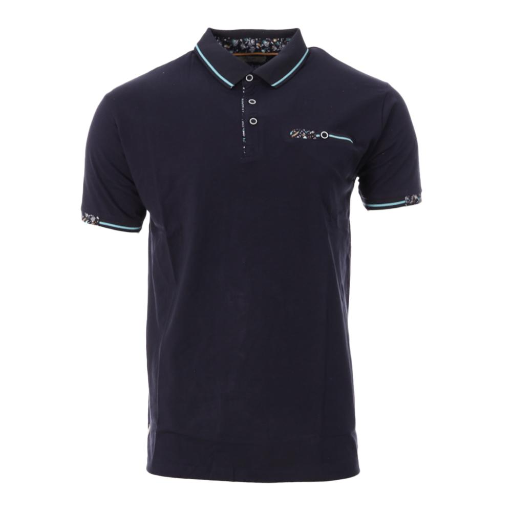 Polo de hombre azul marino RMS26 91301 barato