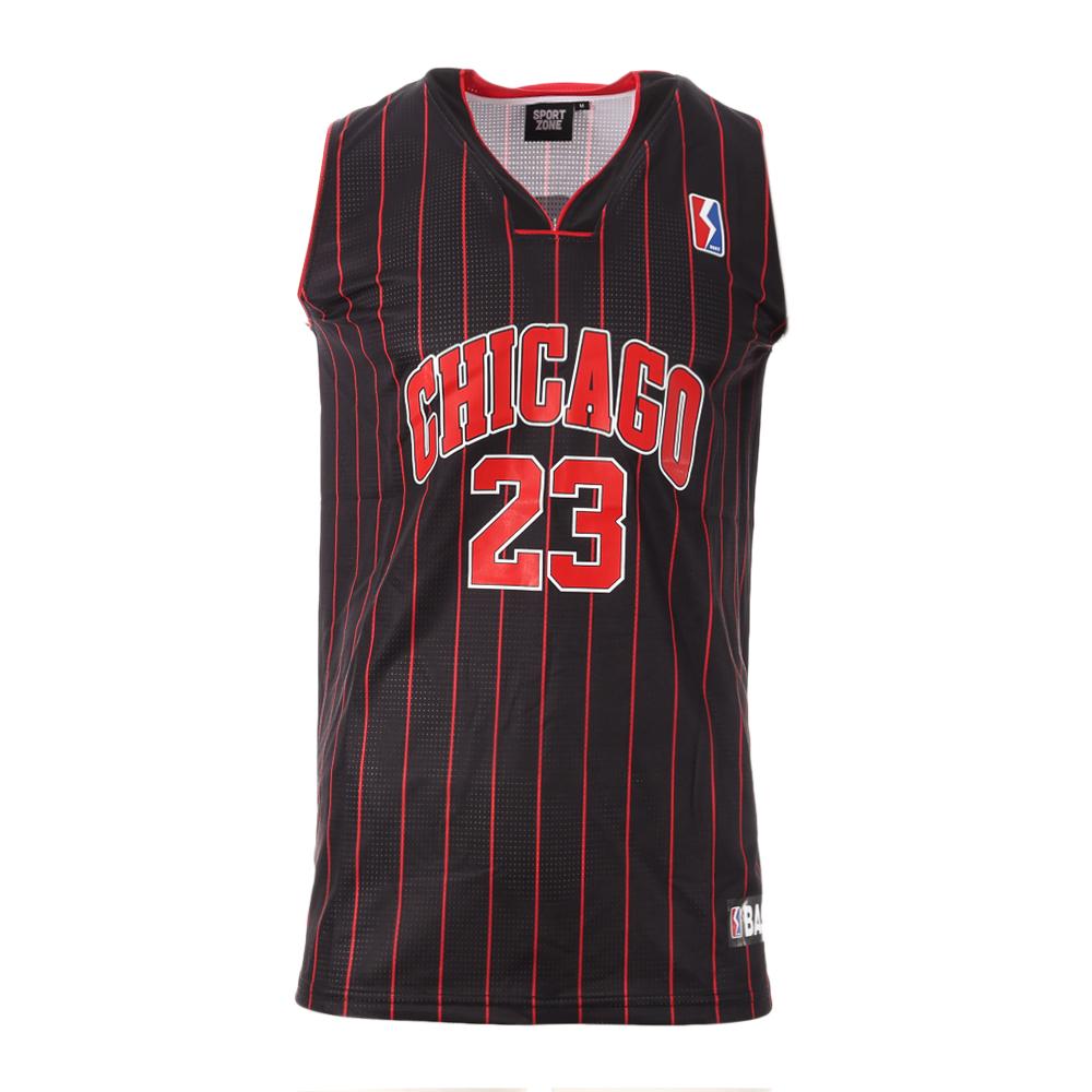 Chicago Maillot Negro/Rojo Hombre Sport Zone Tank 23 barato