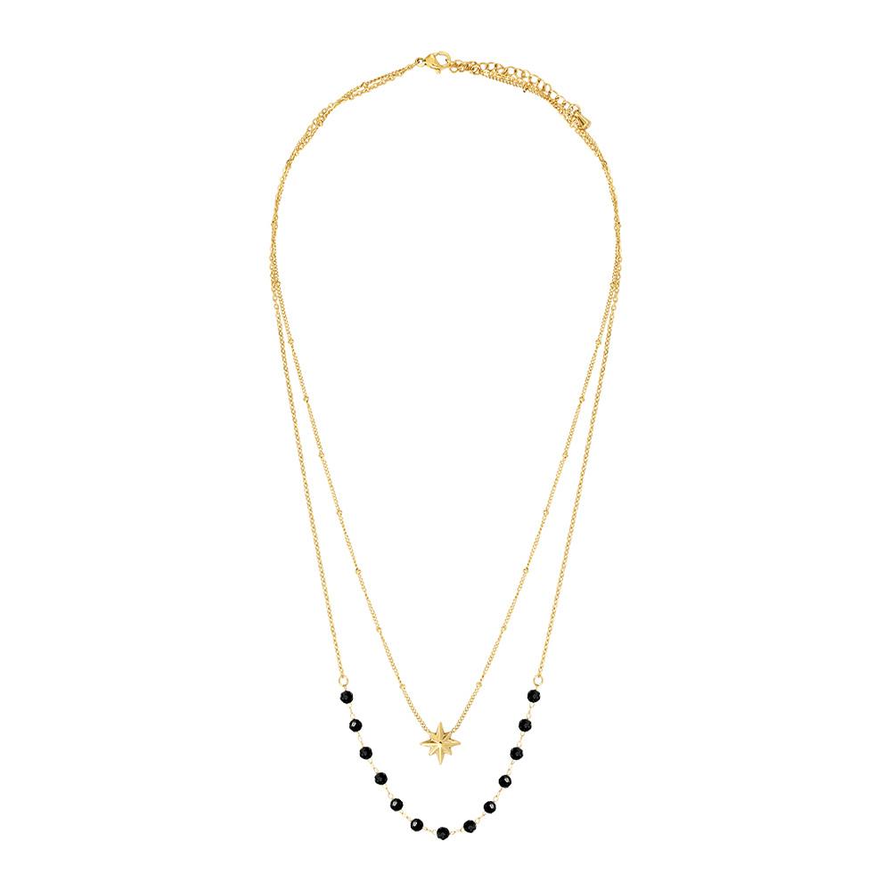 Clio Blue Women's Gold/Black Necklace CO4086S affordable