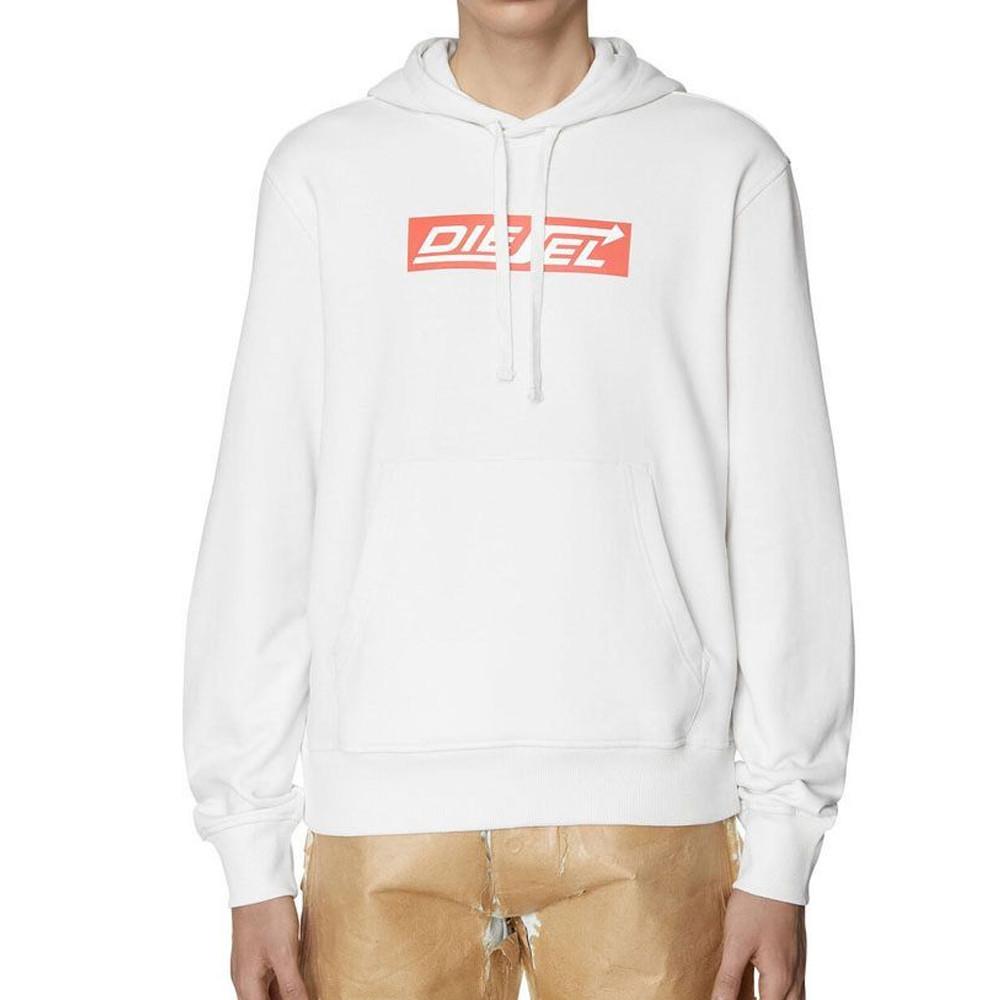 Sudadera Diesel Ginn Blanca, Hombre barato