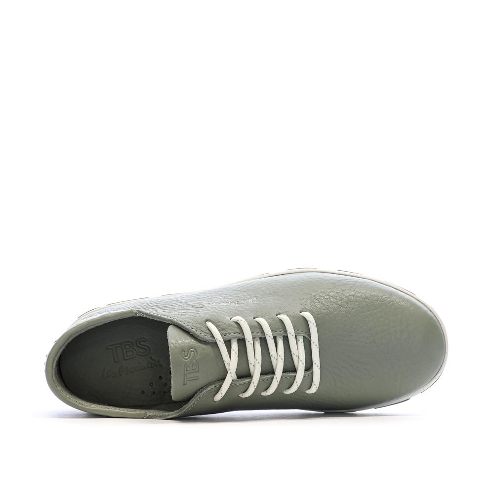 Baskets Verte Femme TBS Cruiser Python vue 4