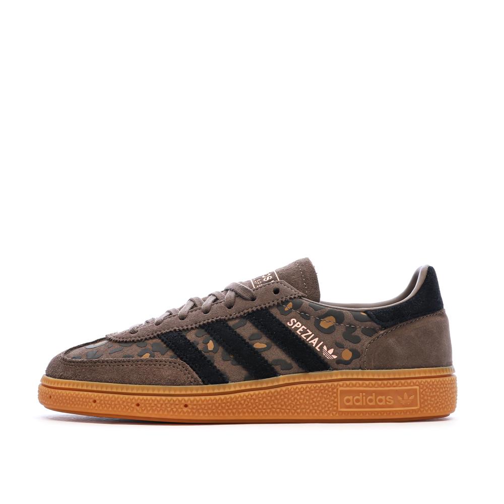 Braune Damen-Sneaker Adidas Spezial Leopard günstig