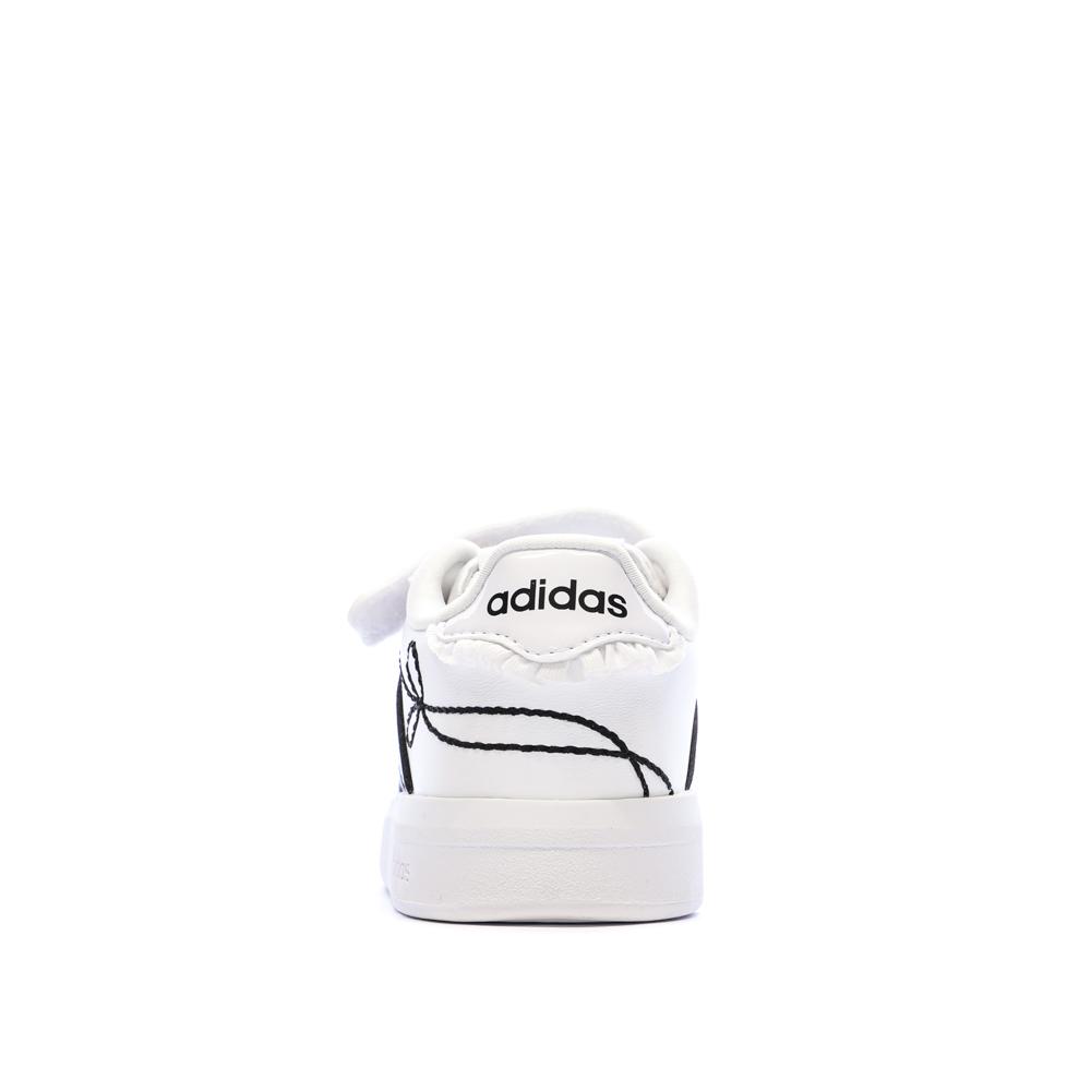 Adidas Grand Court 3.0 Mädchen Sneaker Weiß/Schwarz Ansicht 3