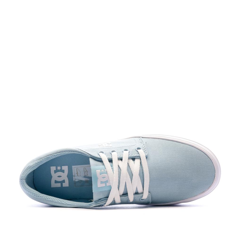 Baskets Turquoise Femme DC Shoes Trase Plat Tx vue 4