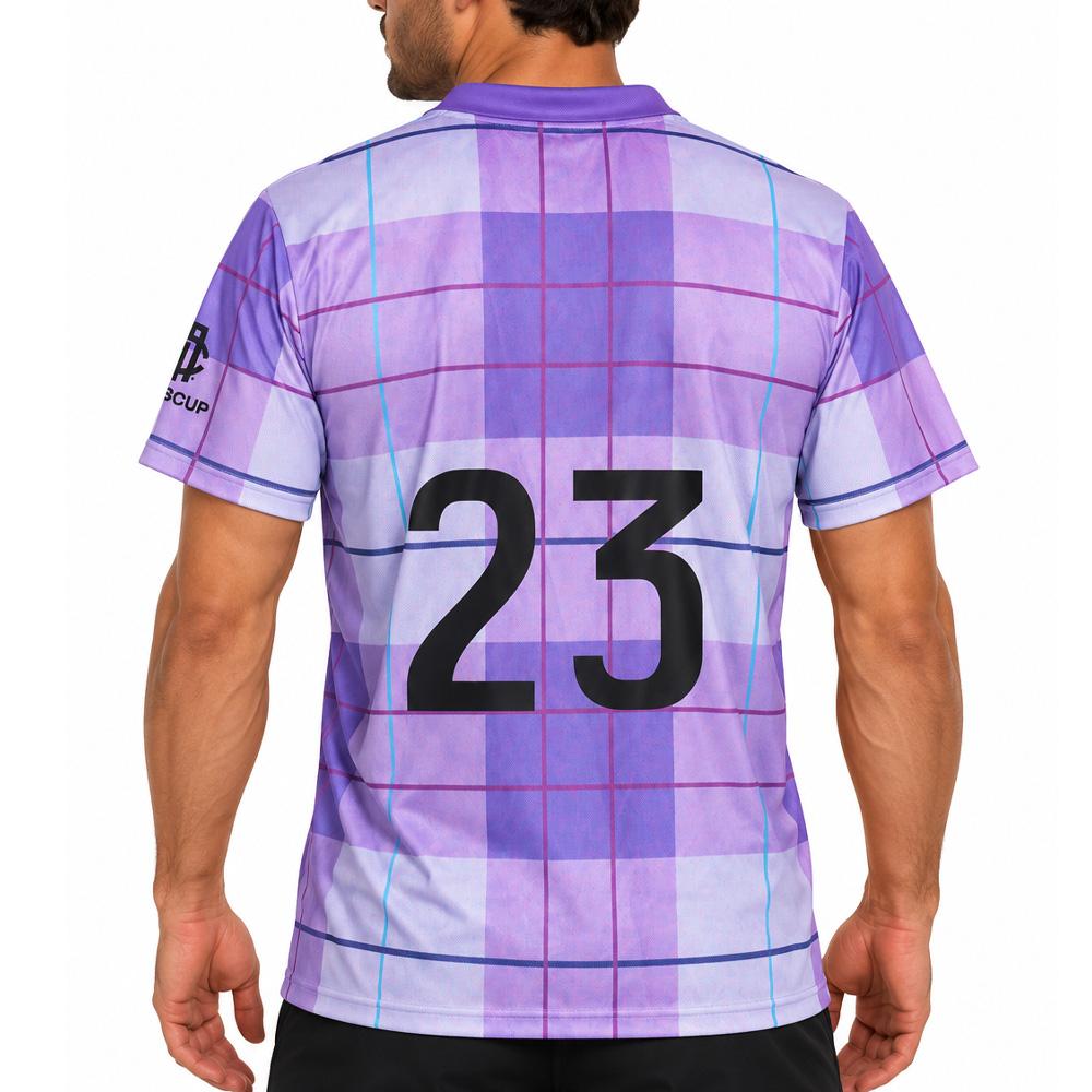 Camiseta de fútbol morada para hombre Puma Marscup La Cayolle ver 2