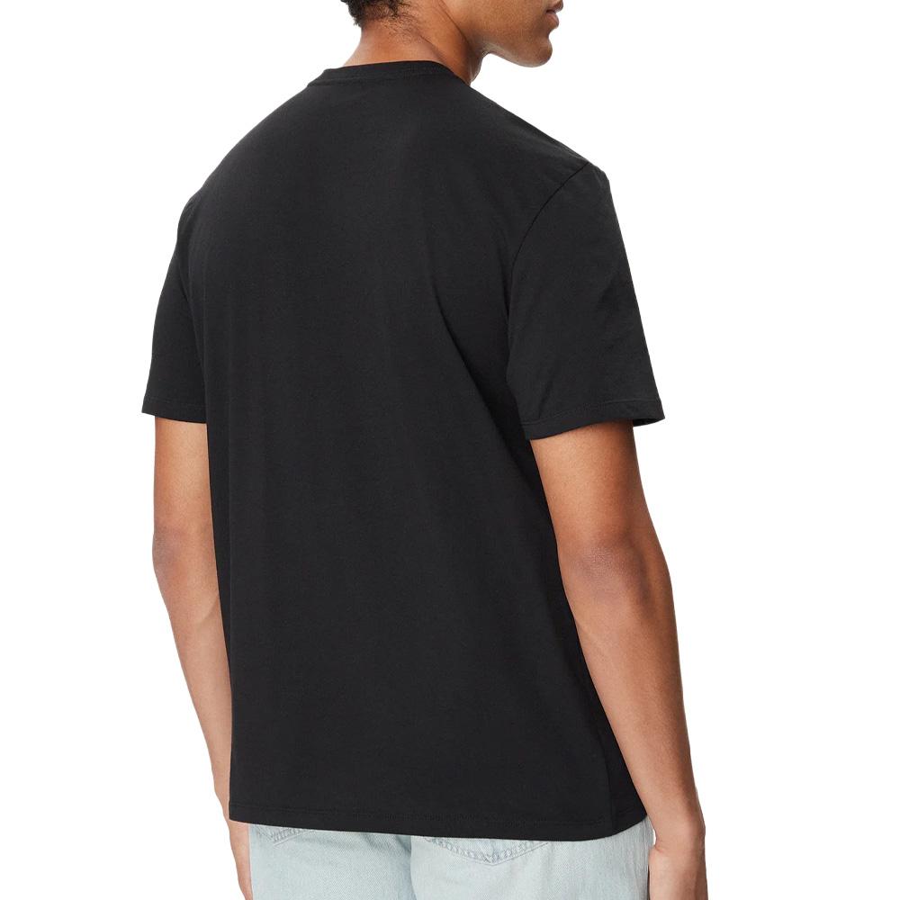 Schwarzes Herren-T-Shirt von Calvin Klein Jeans mit „Script Cal“-Aufdruck Ansicht 2