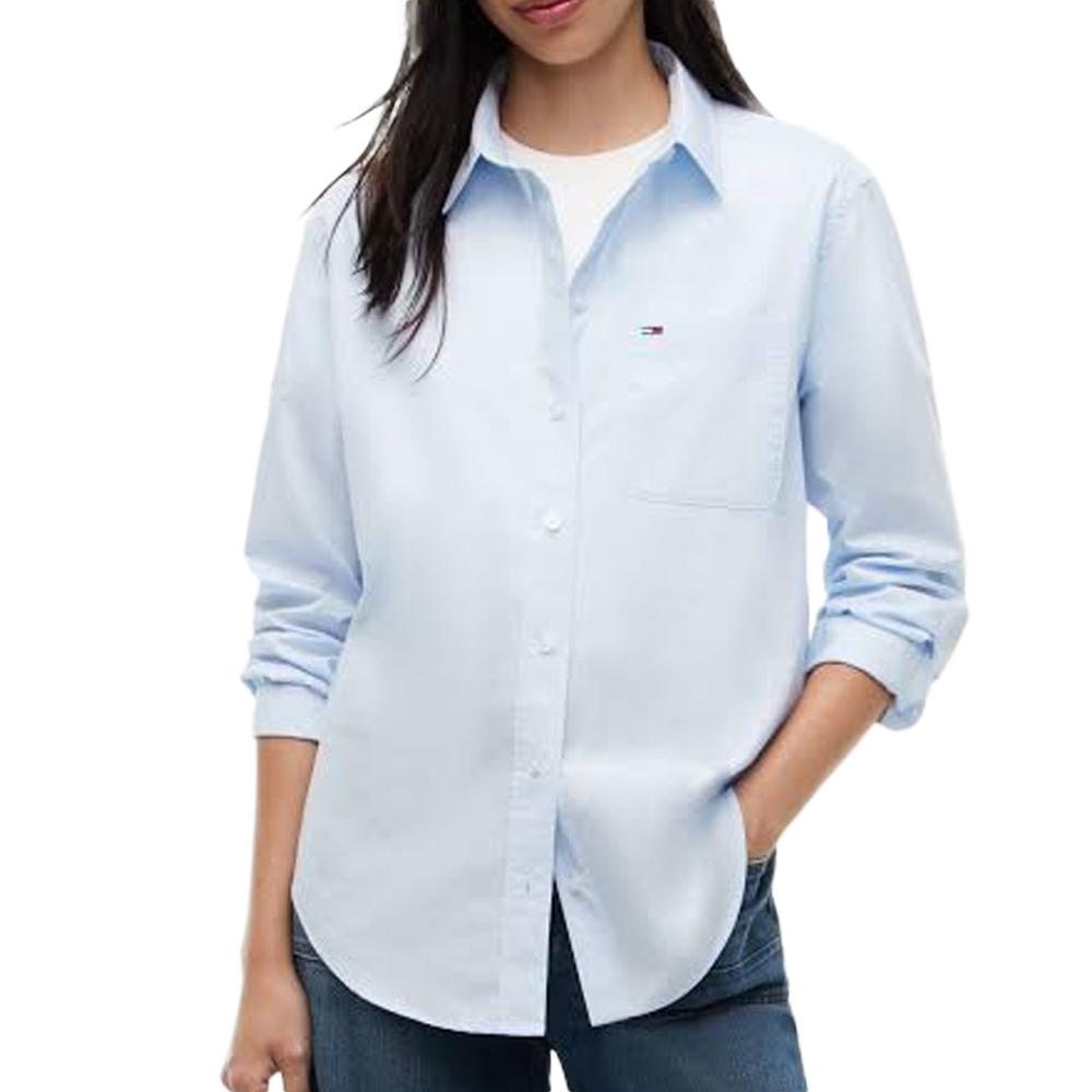 Tommy Hilfiger Essential Sh Light Blue Women’s Shirt affordable