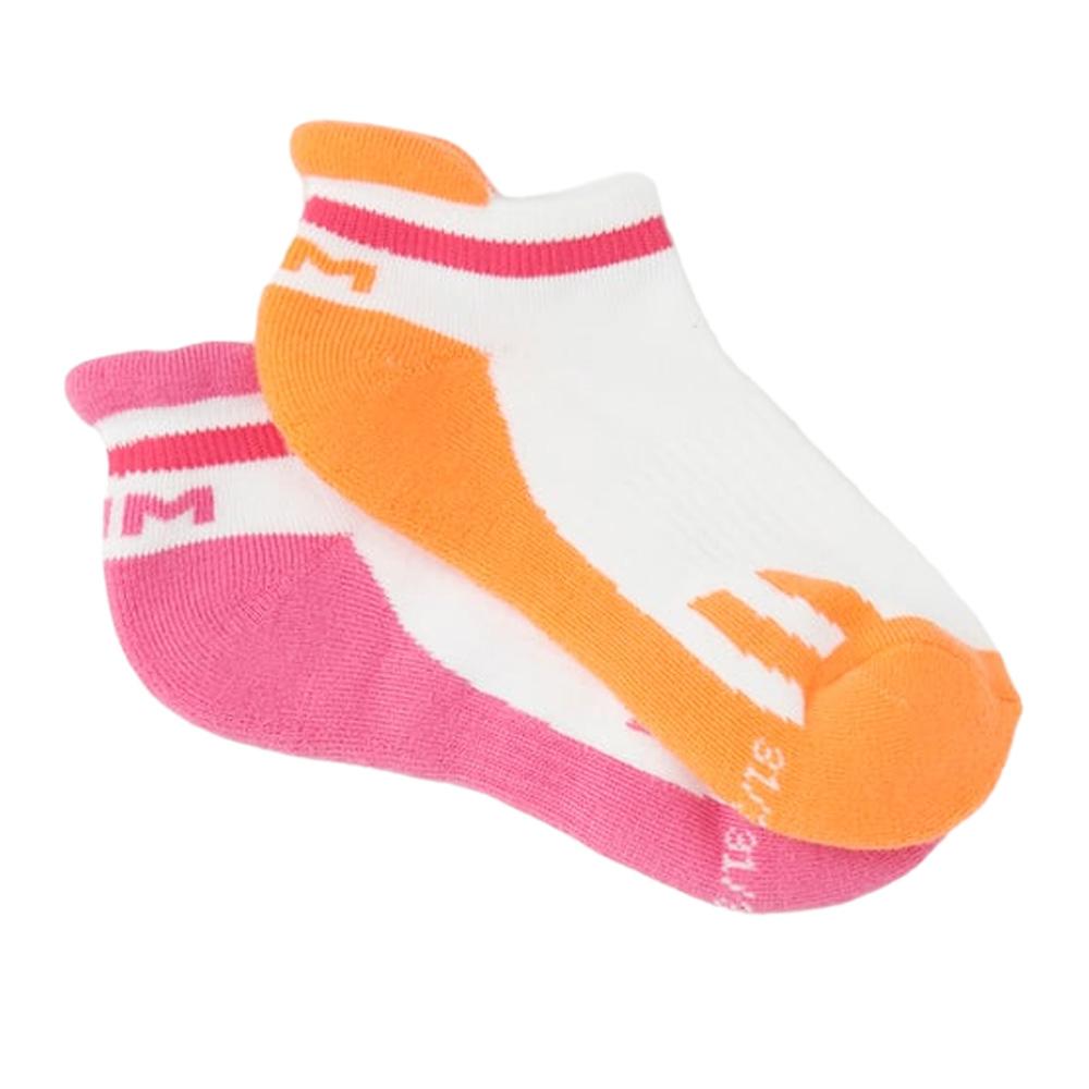 x2 Paires de Chaussettes Rose/Orange Fille Dim D0B47 pas cher