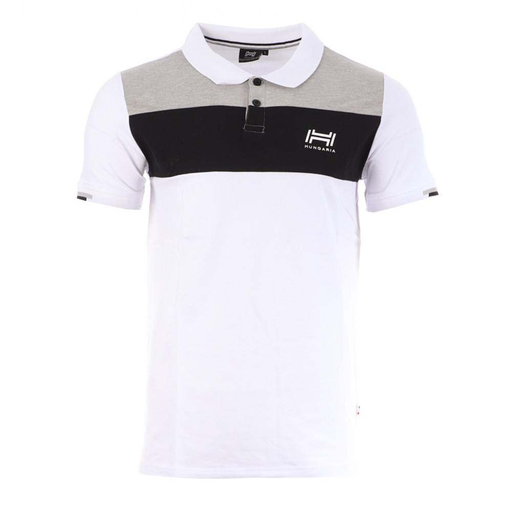 Polo blanco de hombre Hungaria Bennett barato
