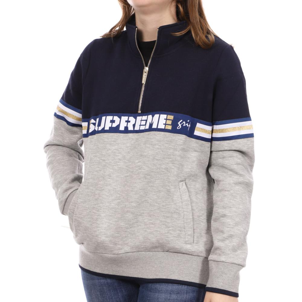 Sweatshirt Blau/Grau Damen Supreme Grip Brigit günstig