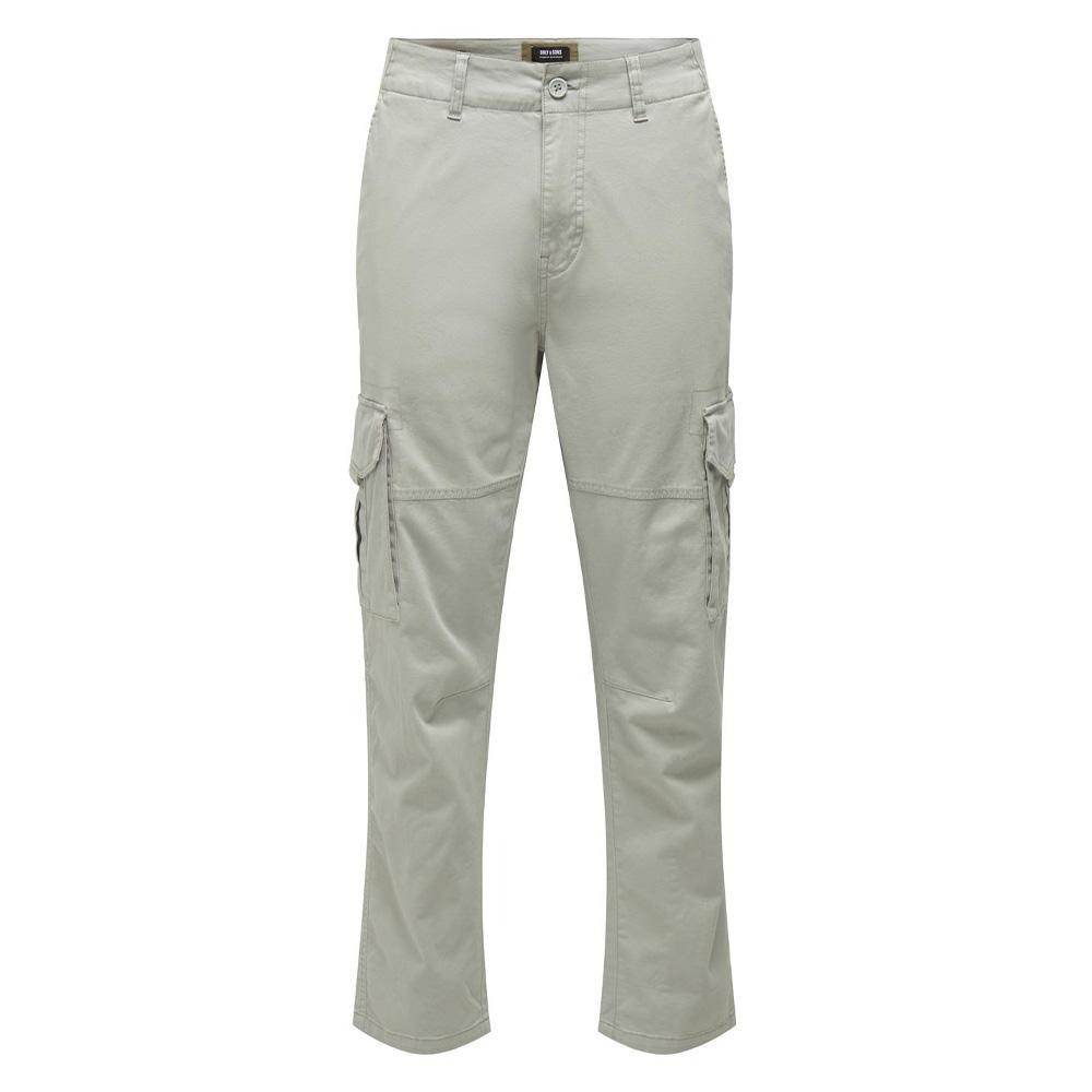 Hellgraue Cargohose für Herren von Only & Sons, Modell „Dean“ günstig