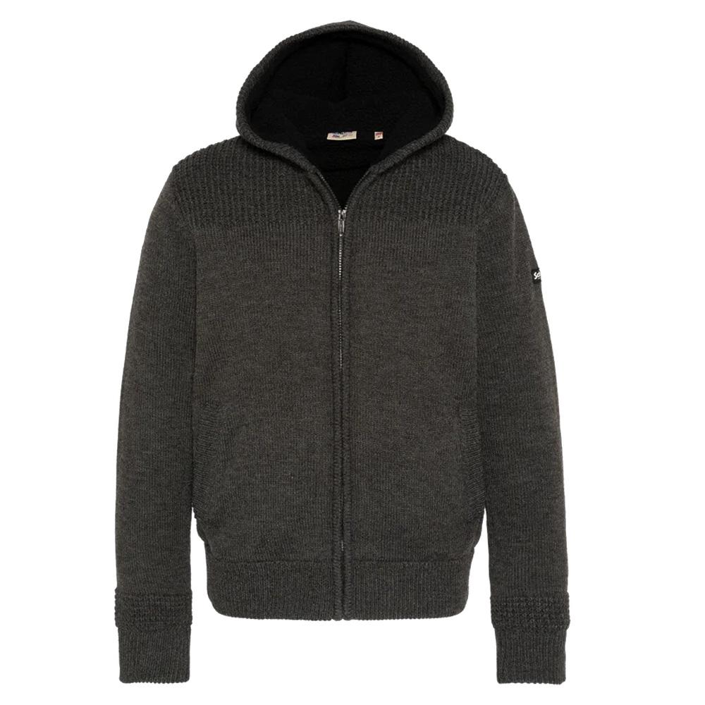 Schott Men's Grey Cardigan Big Pullover affordable