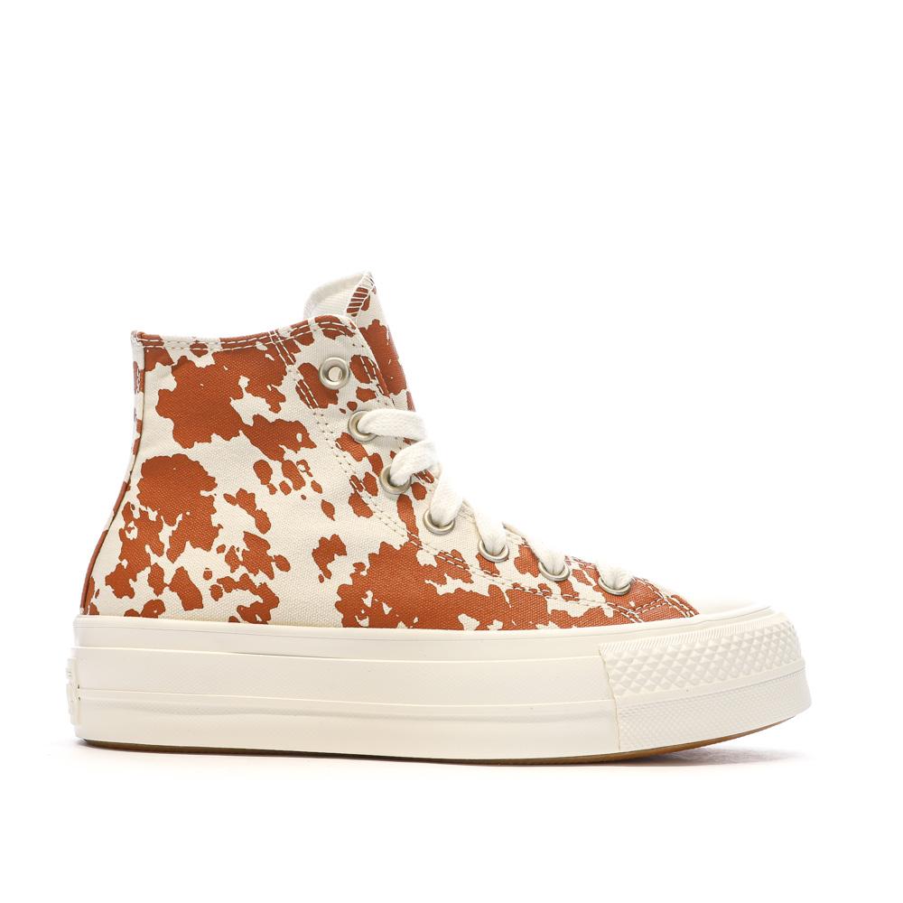 Naranja/Beige Zapatillas Mujer Converse Chuck Taylor All Star Lift ver 2