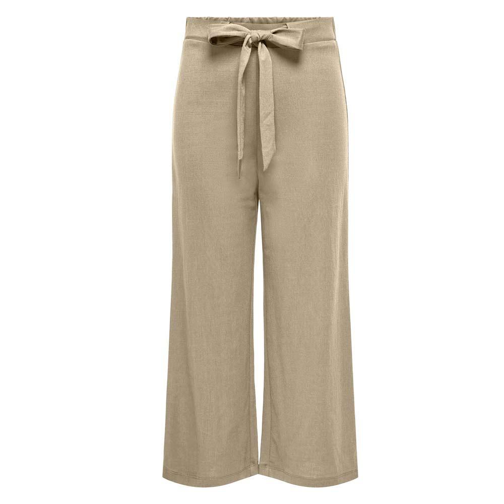 Pantalones fluidos beige para mujer JDY Rebekka barato