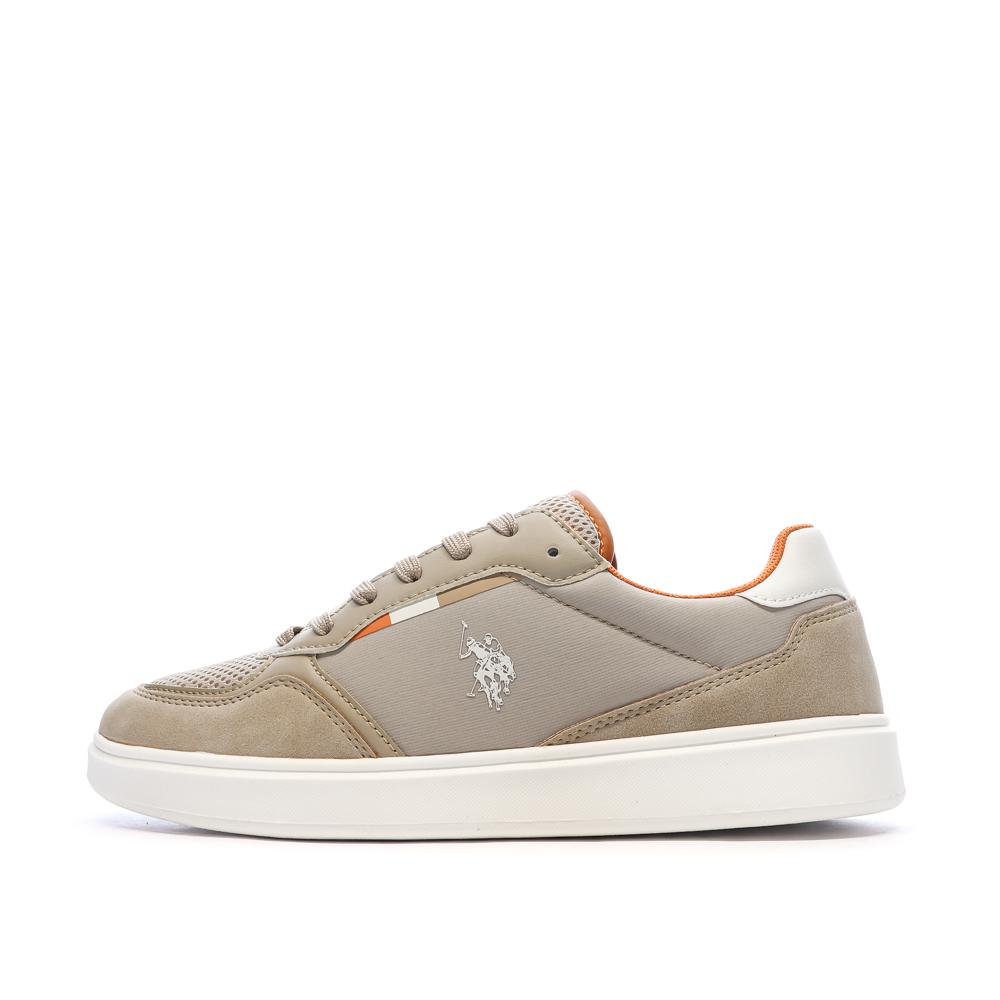 Baskets Beiges/oranges Homme US Polo ASSN Sneaker pas cher