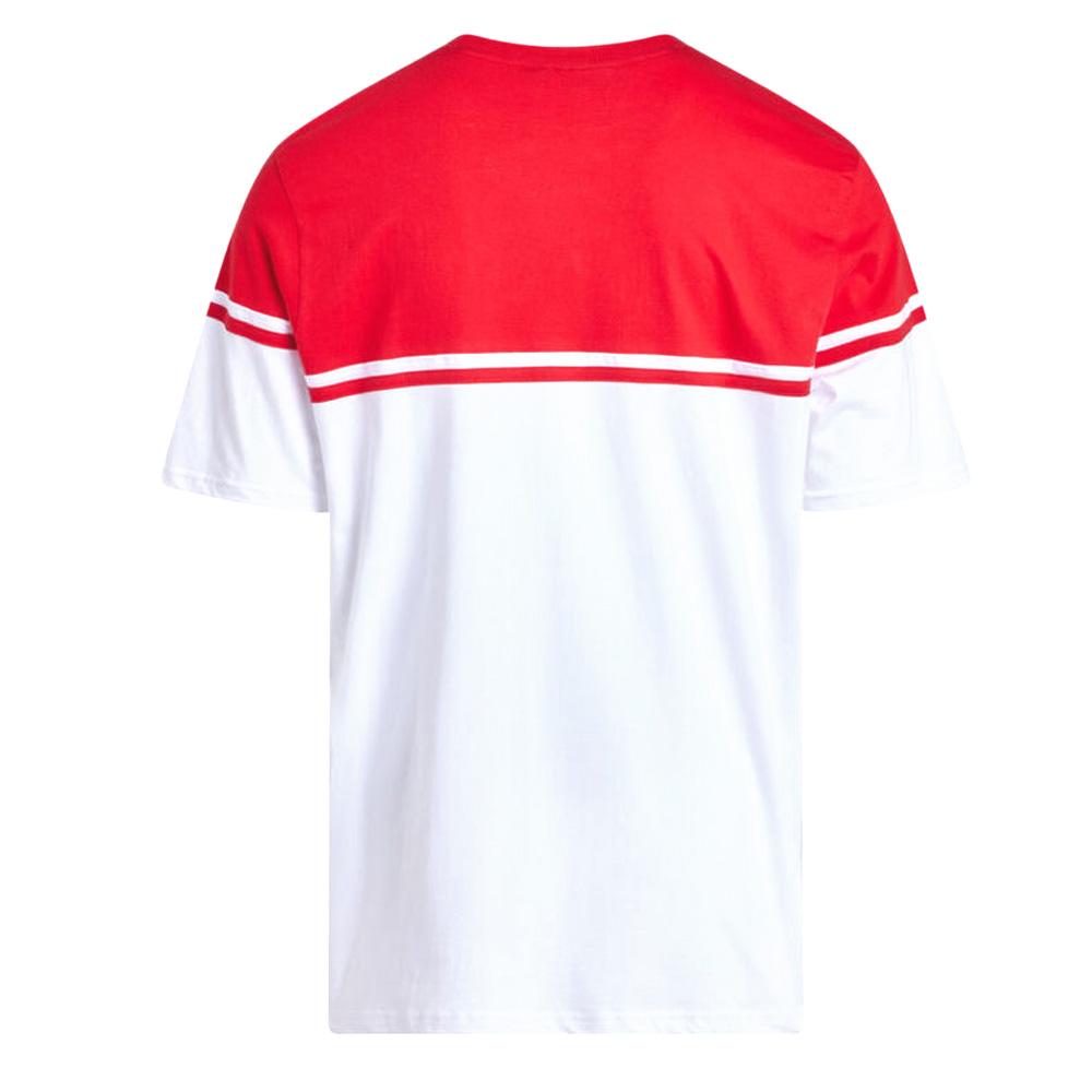 T-Shirt Weiß/Rot Mann Fila Print Ansicht 2