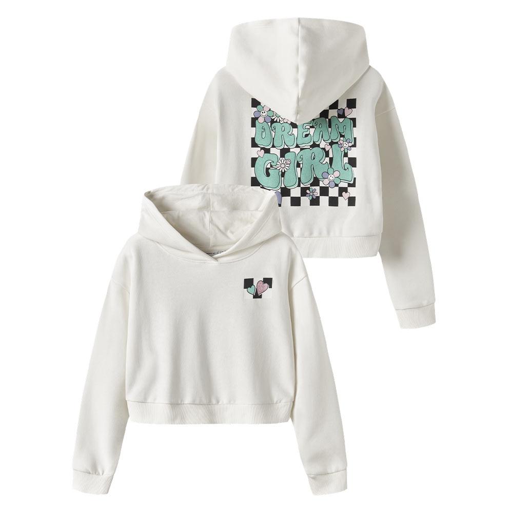 Sweat à Capuche Blanc Fille Name it Tara vue 2