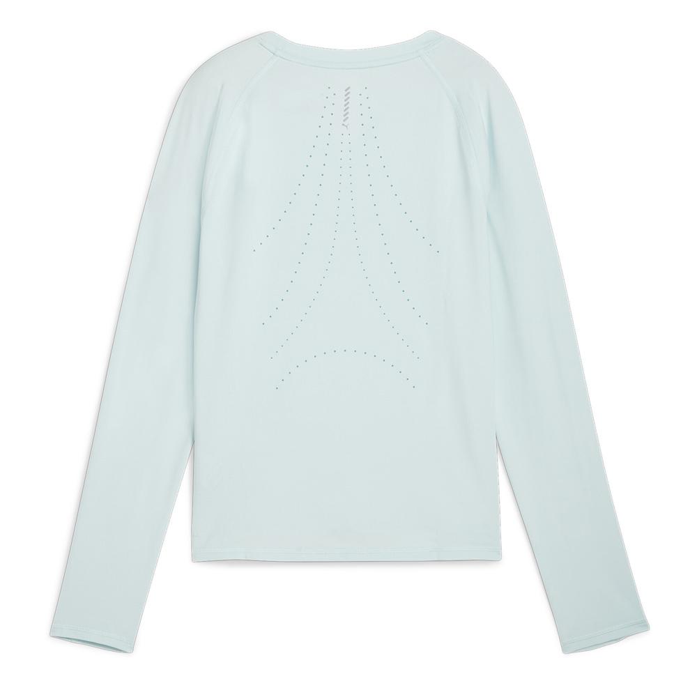Camiseta de manga larga azul para mujer Puma Run Cloudspun ver 2