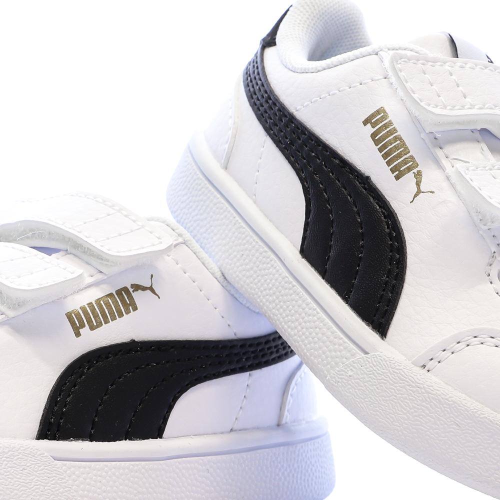 Weiß/Schwarze Puma Shuffle Sneaker für Jungen Ansicht 7