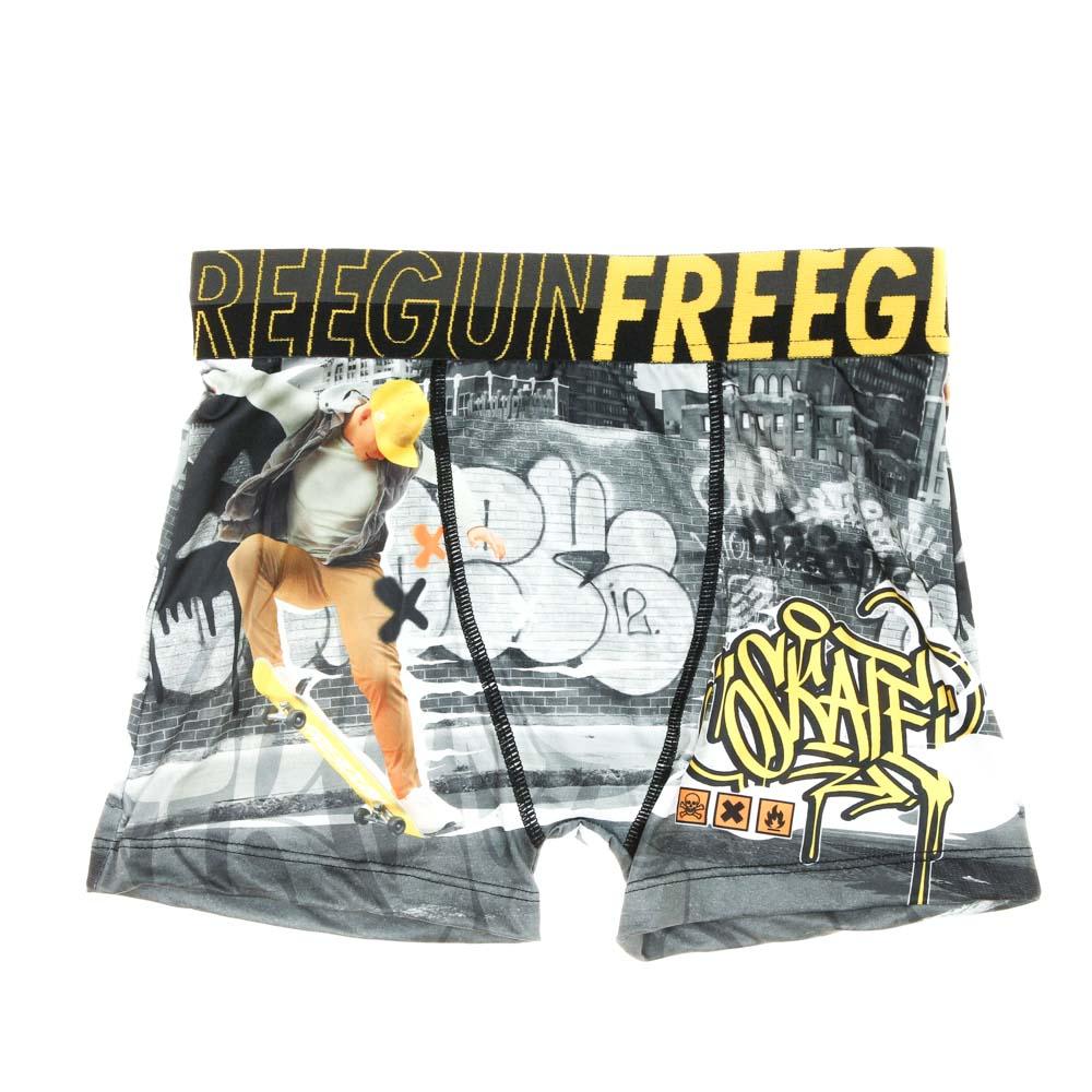 Boxer grau/gelb Boy Freegun Skate günstig