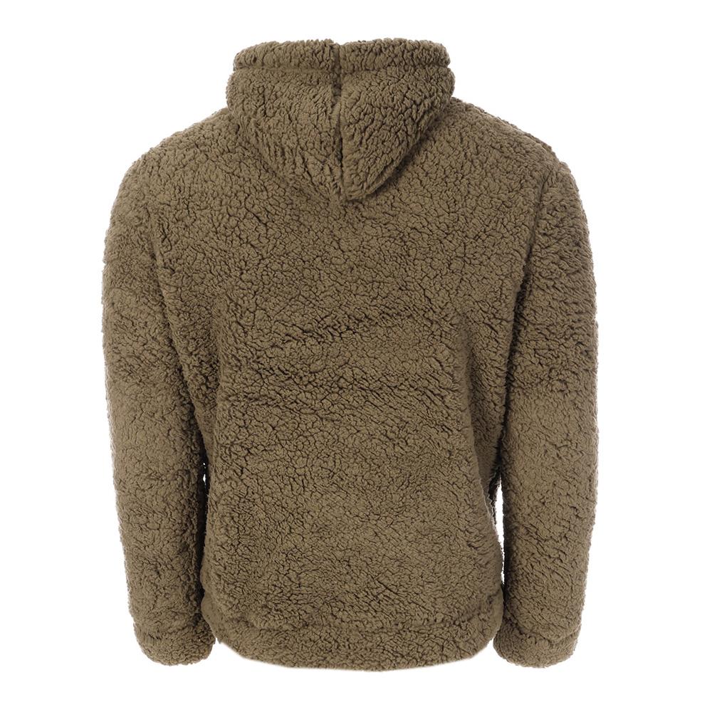 Sweatshirt Sherpa Khaki Herren Paname Brothers Full Zip Ansicht 2