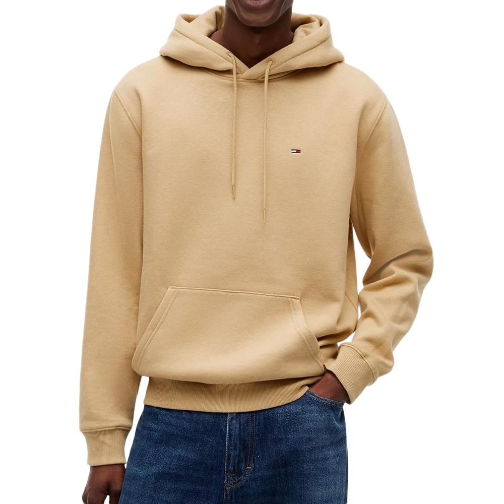 Sweat Beige Sable Homme Tommy Hilfiger Tjm Reg S Flag pas cher