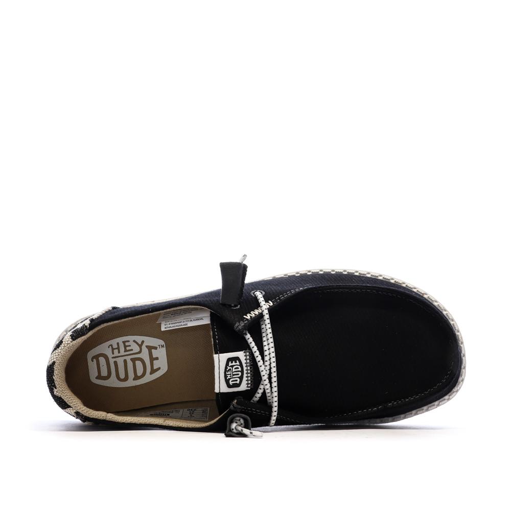 Schuhe Schwarz Damen Hey Dude Blackleopard Ansicht 4