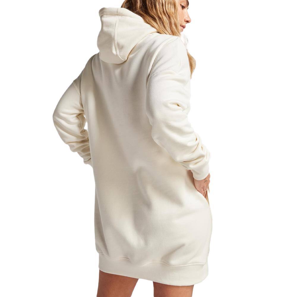 Sweatshirtkleid Weiß Damen Converse Longline Ansicht 2