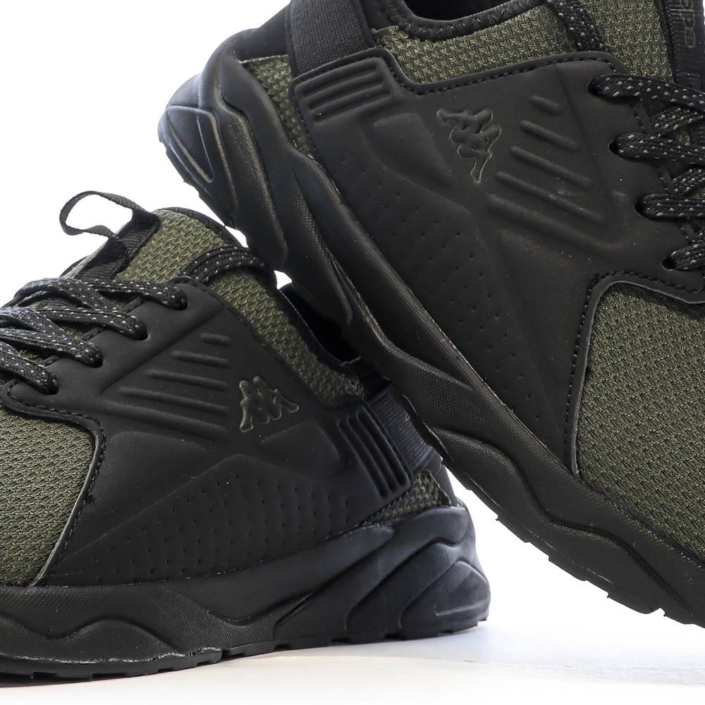 Schwarze/Khaki Jungen Sneakers Kappa San Puerto Lace Ansicht 7