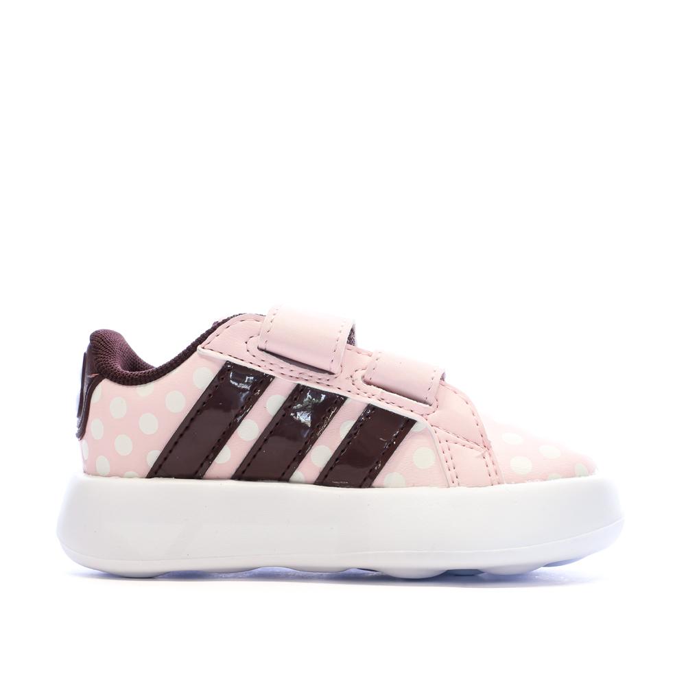 Adidas Minnie Rose Sneaker für Baby-Mädchen, groß, kurz Ansicht 2