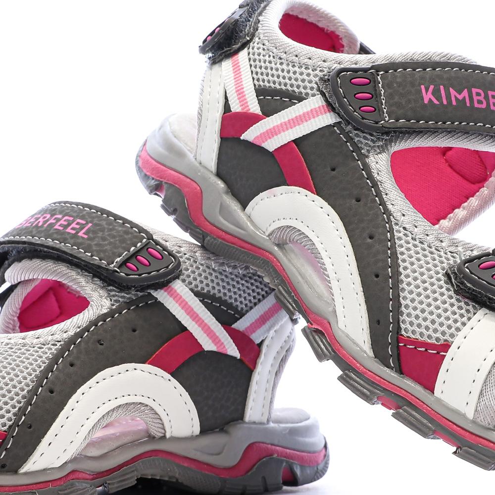 Sandalias grises/rojas para niño Kimberfeel Missi ver 7