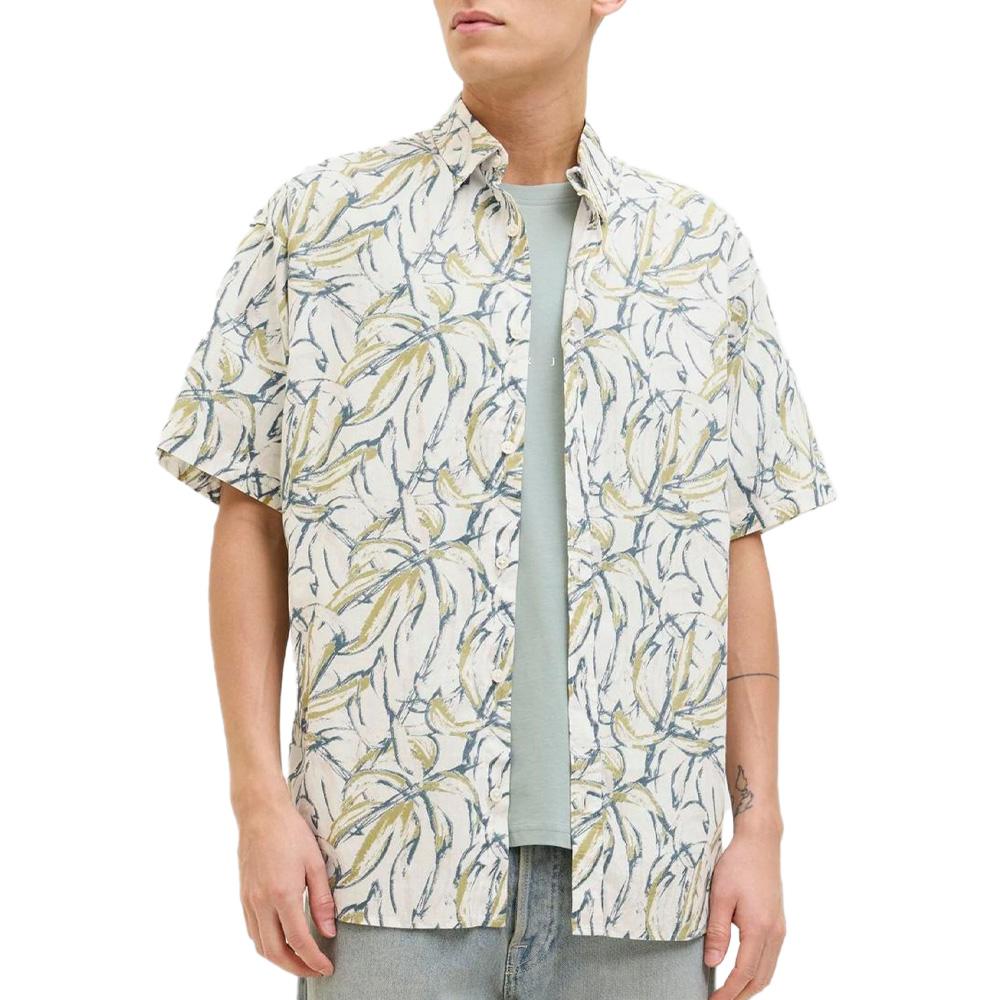 Jack & Jones Joshua White/Green/Blue Boy's Shirt affordable