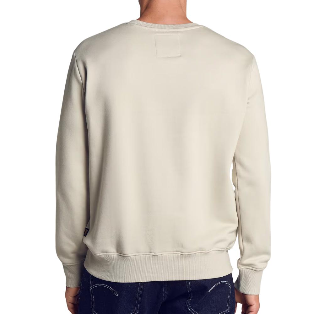 Beiges/schwarzes Herren-Sweatshirt G-Star RAW Old Skool Ansicht 2