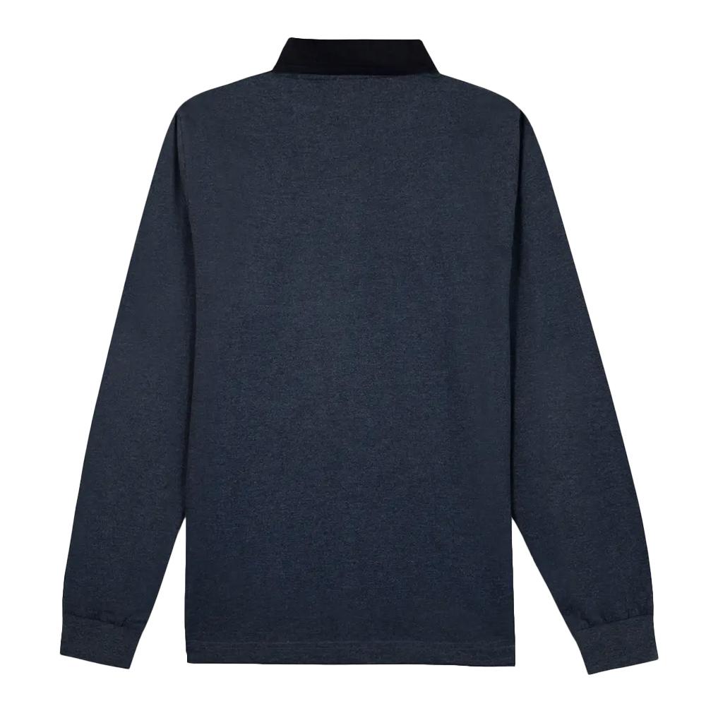 Polo de manga larga azul marino para hombre TBS PEKANPOLS ver 2