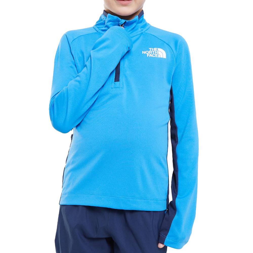 Sweat Bleu Garçon The North Face Perf 1/4 Zip pas cher