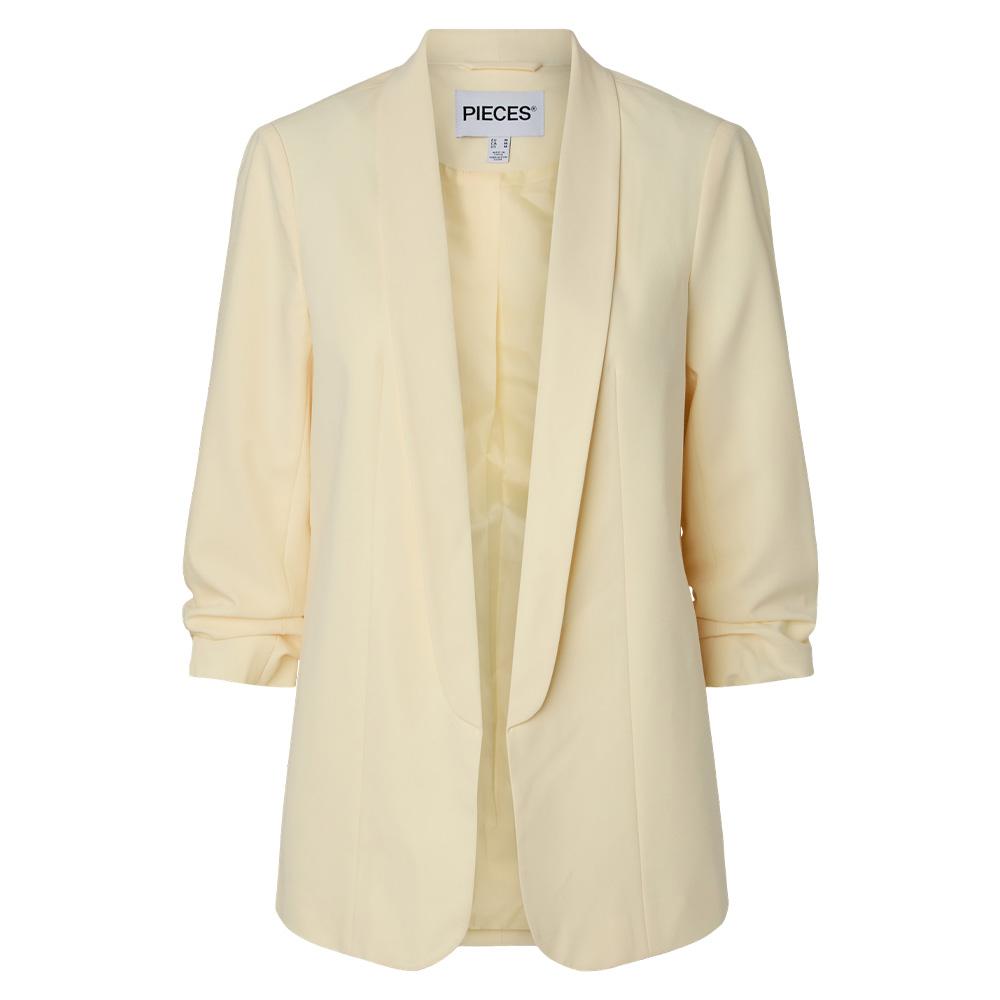 Pieces Bosella Blazer Amarillo Mujer ver 2