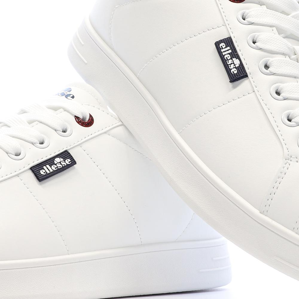 Zapatillas blancas y azul marino para hombre Ellesse Jacob Defender ver 7