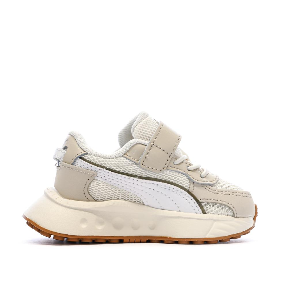 Beigefarbene Sneaker für Jungen von Pepe Jeans London Band Ansicht 2