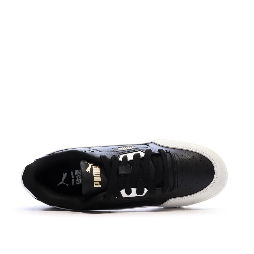 Puma Shuffle Downtownn Herren-Sneaker, weiß/schwarz Ansicht 4