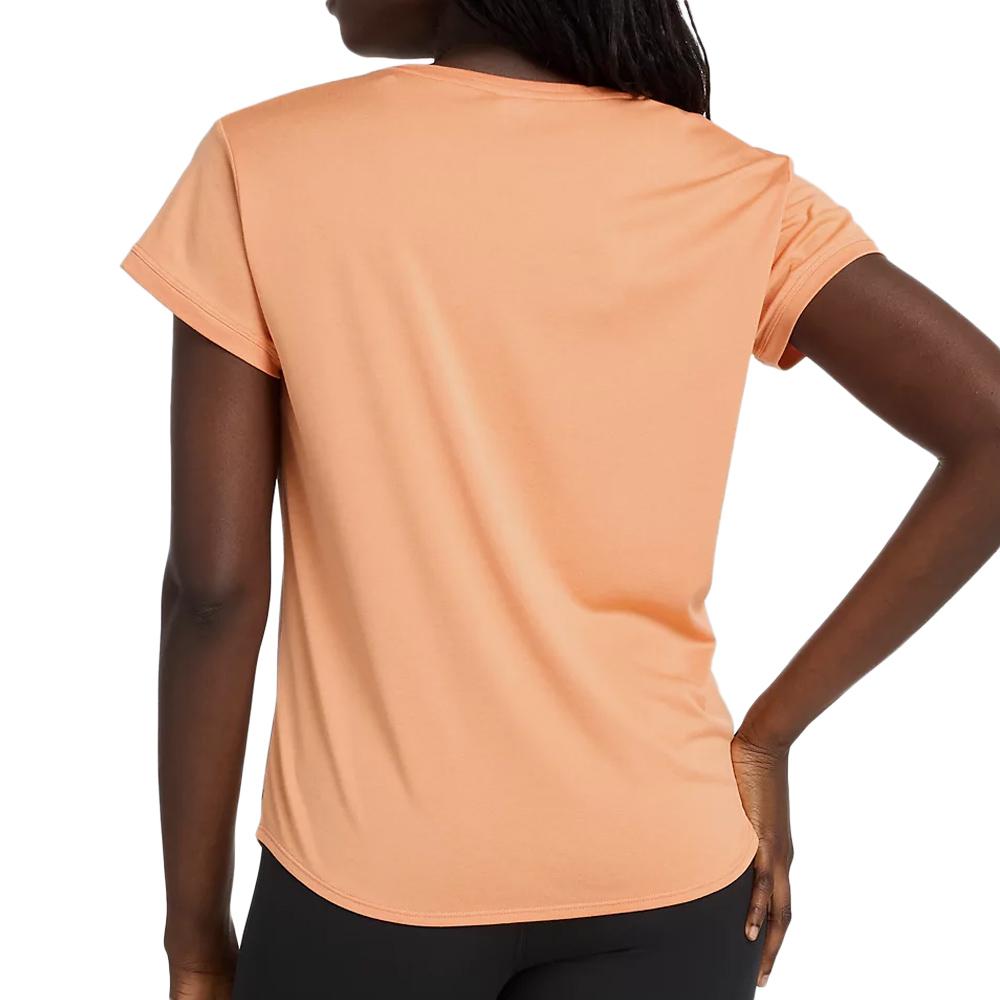 Women's Orange T-shirt New Balance WT11452EAE Photo of the Espace des Marques %store% store - view of %key%